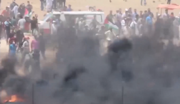 4000 פלסטינים מתעמתים בגבול עזה; שני הרוגים