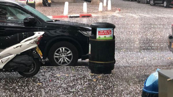 חורף כבד במאי: ברד במרכז, חשש משטפונות בדרום