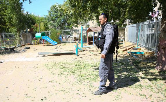 כמעט אסון: פצמ"ר התפוצץ בגן ילדים במועצה אשכול