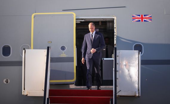 ביקור היסטורי ראשון: הנסיך ויליאם נחת בישראל