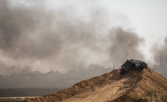 בפעם השנייה היום: צה"ל תקף תשתית בלוני תבערה בעזה