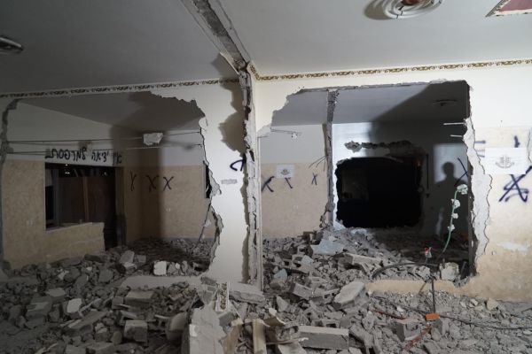 צה"ל הרס את בית המחבל שרצח קצין וחייל