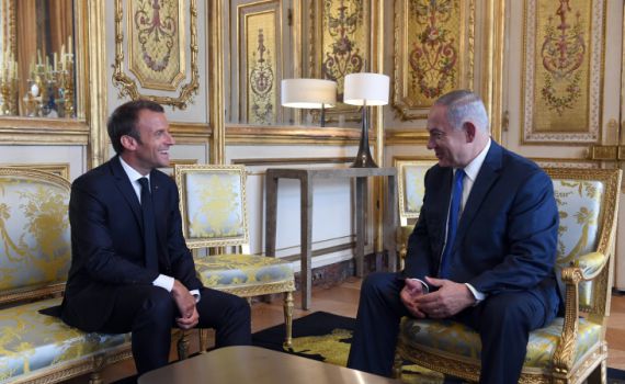 מקרון לנתניהו: "מודאגים מהפעילות האיראנית באזור"