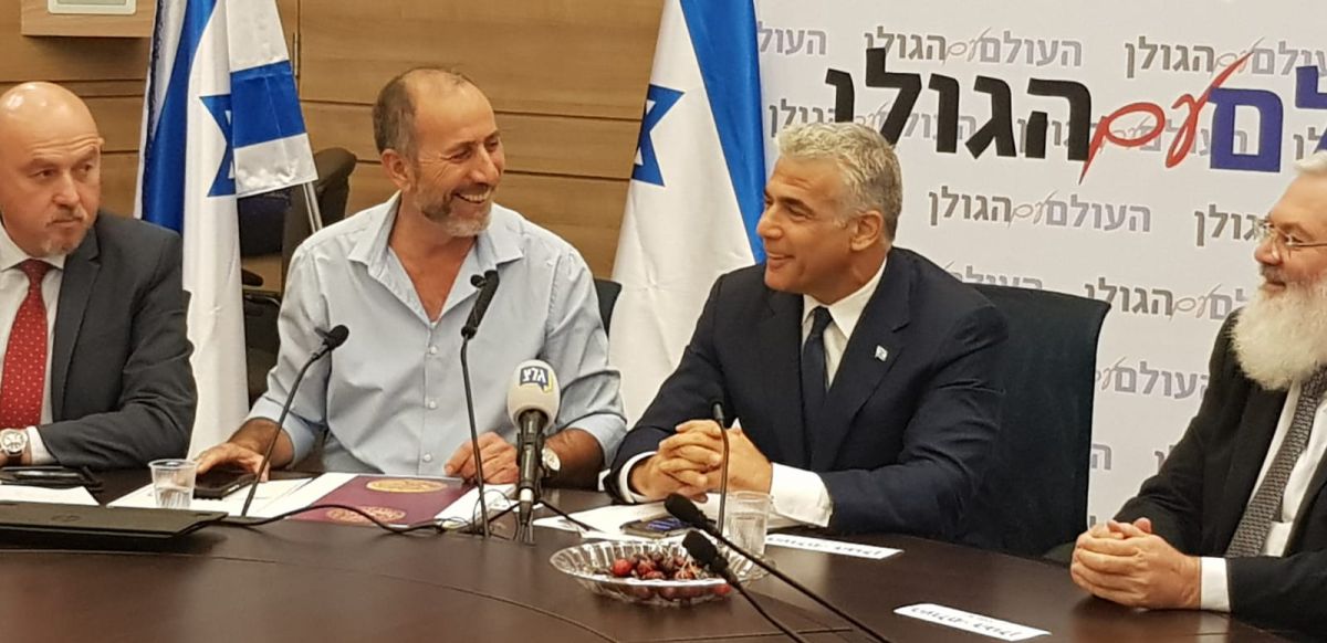 לפיד בפנייה לעולם: "הכירו בריבונות הישראלית על רמת הגולן"