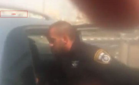 שוטר חיפש במכנסי אזרחים; התיק נגדו נסגר. צפו בתיעוד