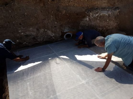 מרהיב: פסיפס בן 1700 שנה נחשף בלוד. תיעוד