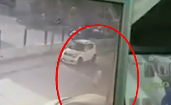 לא יאמן: עבר ליד טיל שנפל בשדרות ויצא ללא פגע. צפו