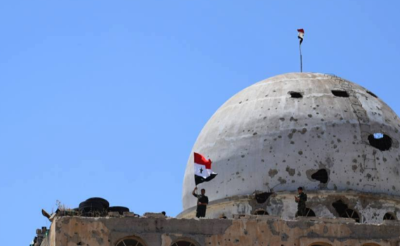 צעד חריג: דגל סוריה הונף סמוך לגבול עם ישראל