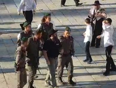 צפו: המשטרה עצרה פעיל שתקף מתפללים בכותל