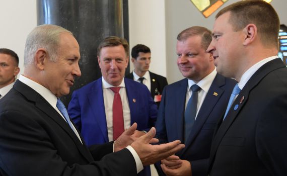 נתניהו בליטא: "מיערות ספוגי דם לתקומה של ישראל"