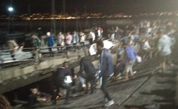ספרד: מאות פצועים לאחר קריסת רציף בפסטיבל