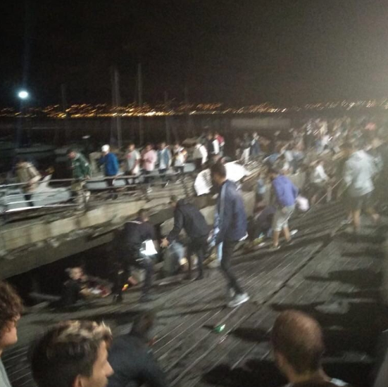 ספרד: מאות פצועים לאחר קריסת רציף בפסטיבל