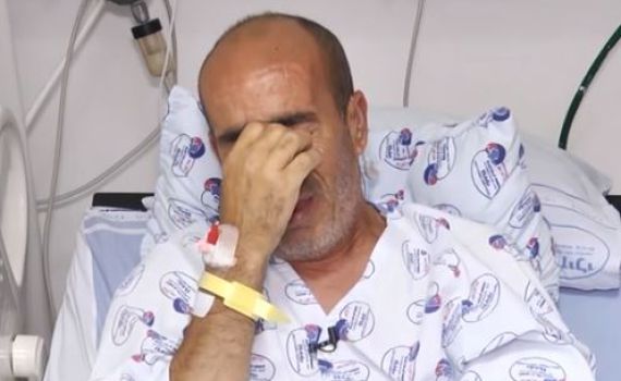 צפו: תושב שדרות שניצל מתפרק בשידור חי