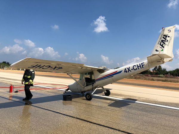 דרמה על מסלול הנחיתה בהרצליה