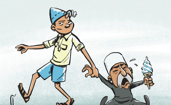 קריקטורה: מחאת הדרוזים נגד חוק הלאום