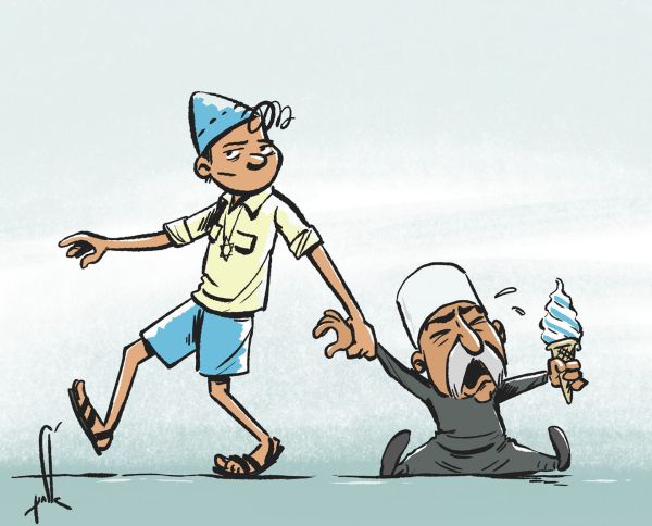 קריקטורה: מחאת הדרוזים נגד חוק הלאום