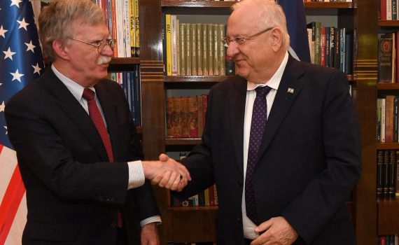 בולטון לנשיא: "אלו זמנים מאתגרים לארה"ב וישראל"