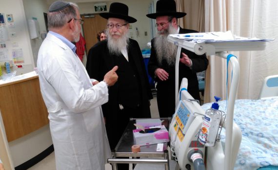 ליצמן ביקר את הרב הלפרין. התפללו לרפואתו