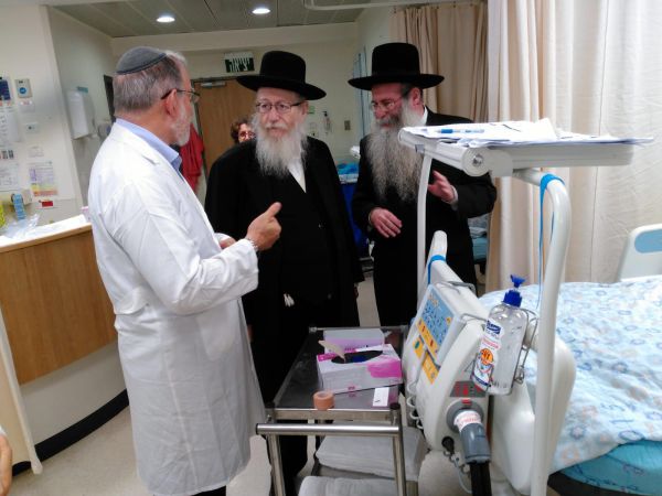 ליצמן ביקר את הרב הלפרין. התפללו לרפואתו