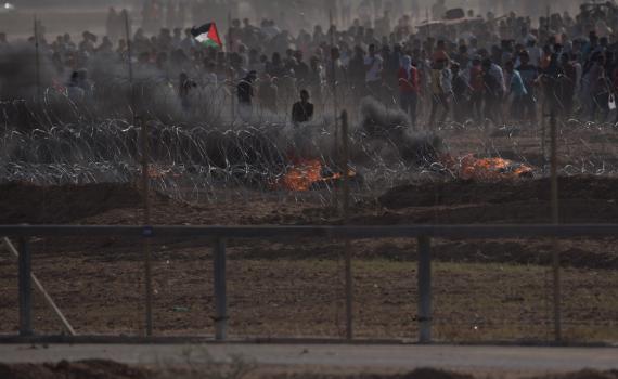 אלימות קשה בעזה: 100 מטענים ורימוני נפץ הושלכו