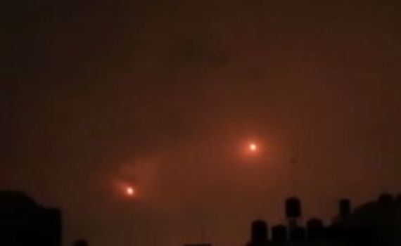 צפו: רגע שיגור הטילים מעזה לבאר שבע וגוש דן