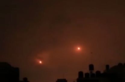 צפו: רגע שיגור הטילים מעזה לבאר שבע וגוש דן