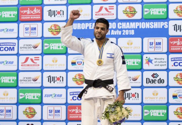 כבוד: שגיא מוקי זכה במדליית זהב בג'ודו