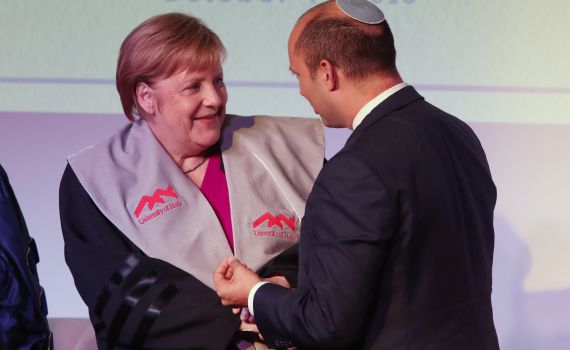 בנט נפגש עם מרקל: "ידידת אמת של ישראל"