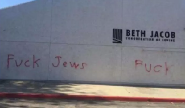 ארה"ב: כתובות אנטישמיות בבית כנסת בקליפורניה