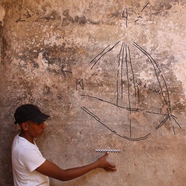 צפו: גרפיטי של ספינות בבור מתקופת המשנה בבאר שבע