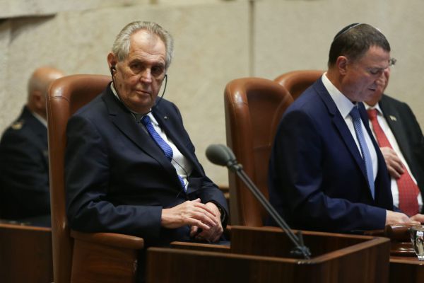 נשיא צ'כיה בכנסת: "אעשה הכל להעברת השגרירות לירושלים"