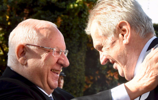 נשיא צ'כיה לריבלין: "איני מאמין בפתרון שתי מדינות"