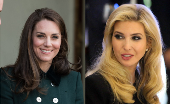 נתפסה: קייט מידלטון העתיקה מאיוונקה טראמפ