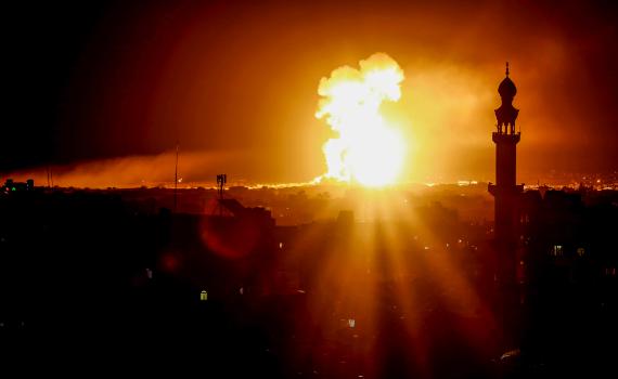 חילופי אש בעזה: עשרה שיגורים נורו לעבר ישראל