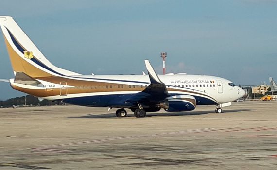 נשיא צ'אד אידריס דבי נחת בישראל