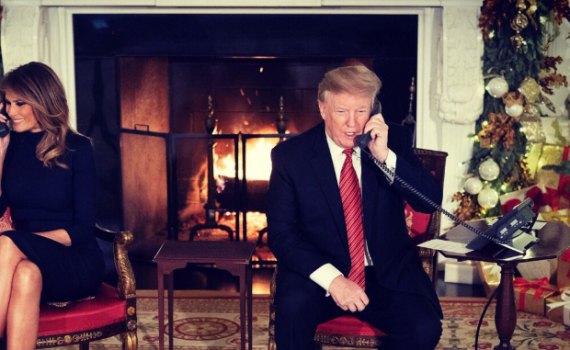 צפו: טראמפ לועג לילד שמאמין בסנטה קלאוס