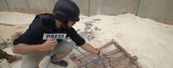 צפו: רשת CNN תיעדה את מנהרת הטרור בגבול ישראל