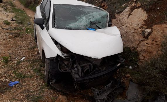 שבעה פצועים בתאונה קשה סמוך לעפרה