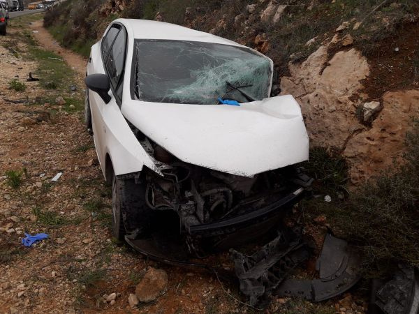 שבעה פצועים בתאונה קשה סמוך לעפרה