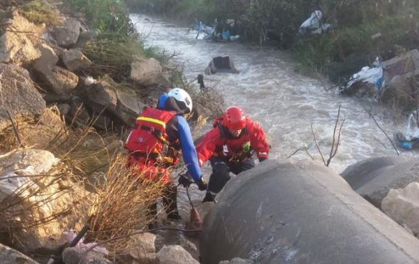 סריקה בנחל אלכסנדר: חיפושים אחר נעדר בשיטפון