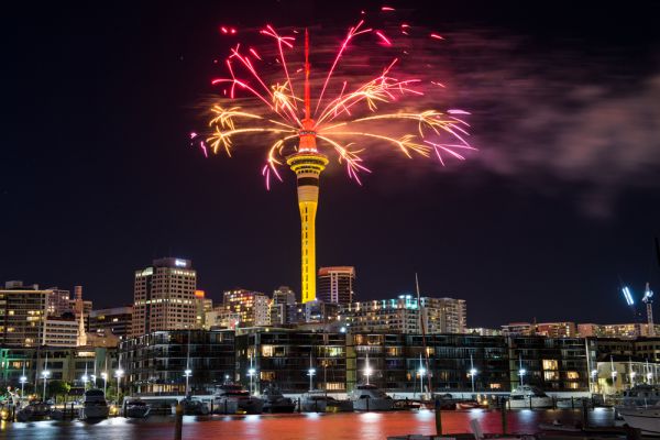 צפו: ניו זילנד פותחת את 2020 במופע זיקוקים