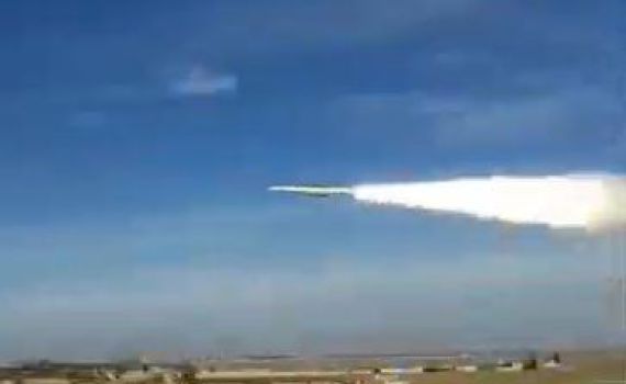 צפו: רגע שיגור טיל הנ"מ לעבר המטרה הישראלית