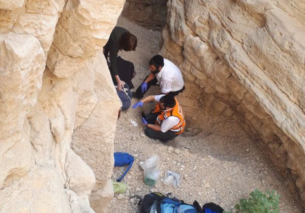 נערה נפלה מגובה בטיול בנחל זוהר ופונתה במסוק