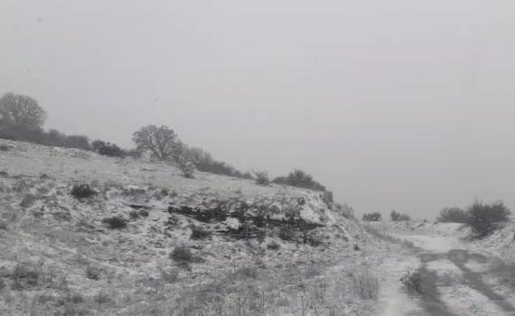 מרהיב • שלג, ברד וזרימות אדירות בנחלים: צפו בתיעוד