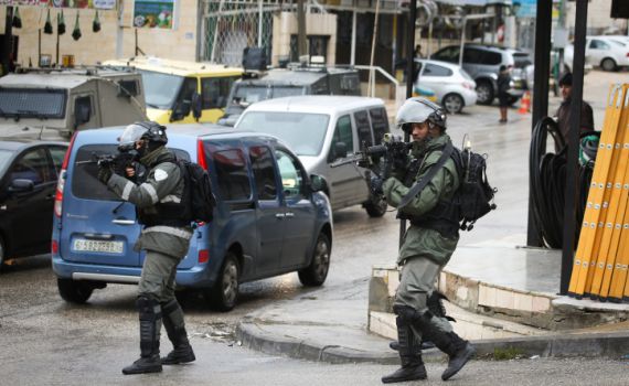 שני לוחמי מג"ב נפצעו מיידוי אבנים ברמאללה