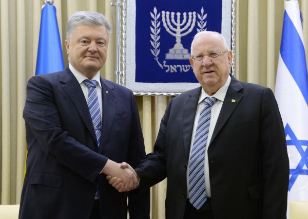 ריבלין לנשיא אוקראינה: "לא נאפשר התבססות איראנית"