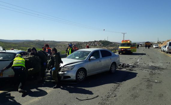 הרוג בתאונה עם משאית פלסטינית בדרום הר חברון