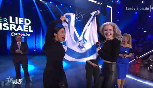 הפתעה בגרמניה: בשידור חי הנציגות הניפו דגל ישראל