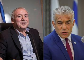 לפיד לאמסלם:"תיזהר ממני, דבר יפה על הילדה שלי"