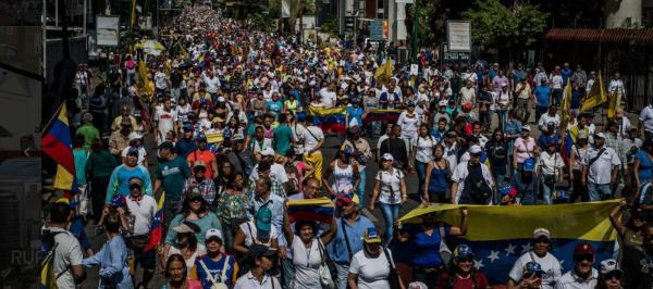 מחאת ענק בונצואלה: אלפי תושבים מוחים נגד השלטון